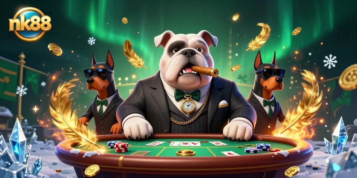 Engage with the vibrant nk88 casino atmosphere, showcasing players at a poker table with action-packed environment.