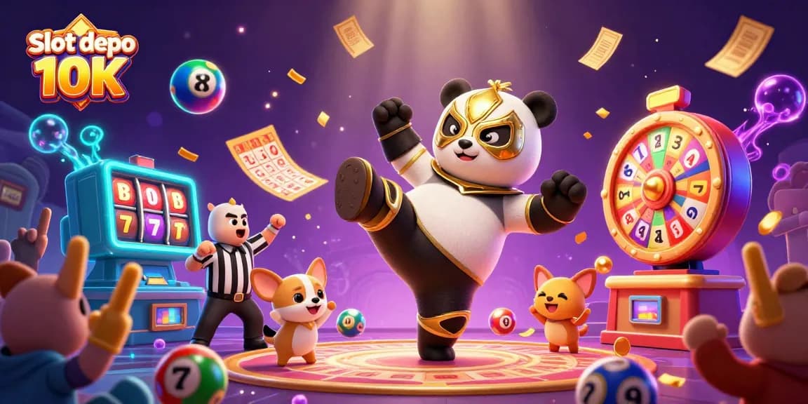 Experience thrilling action in Slot depo 10K with vibrant characters and engaging casino elements.