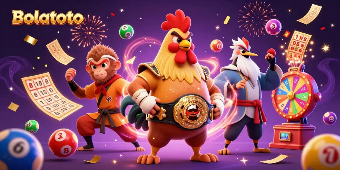 Experience the thrill of Bolatoto with a vibrant lottery-themed illustration featuring colorful elements.
