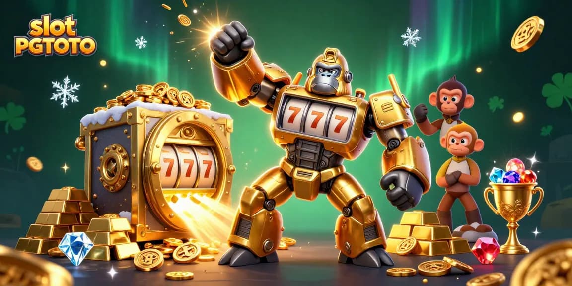 Experience fun and excitement with slot PGTOTO through a dynamic 3D casino scene full of rewards.