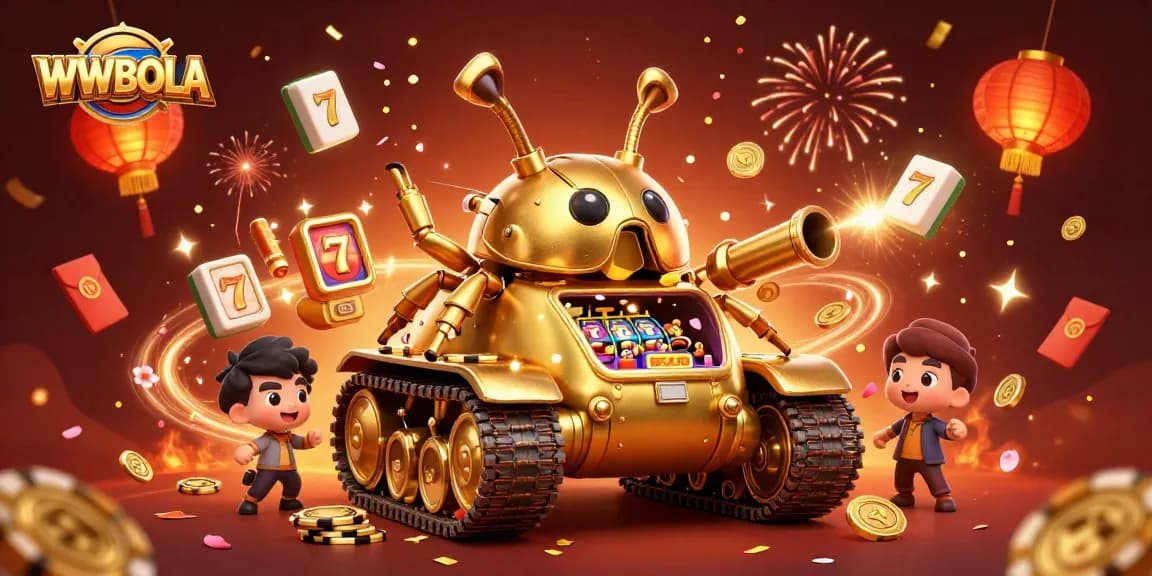 WWBOLA membawa keuntungan slot dengan suasana meriah di kasino mini dalam ilustrasi 3D