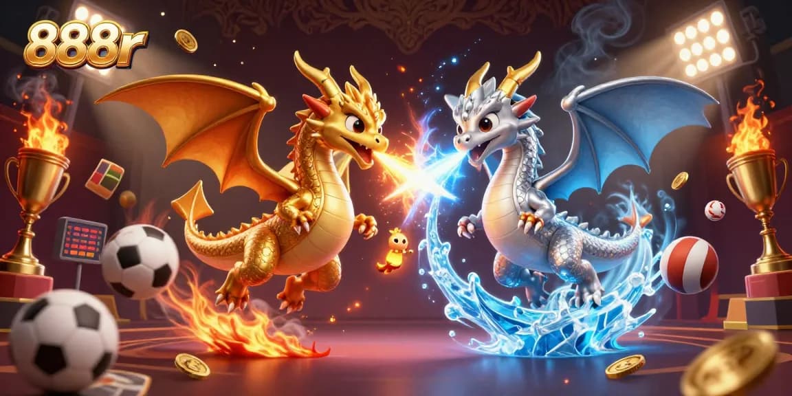 Engage in thrilling gameplay on 888r with dynamic sports elements and enchanting dragons.