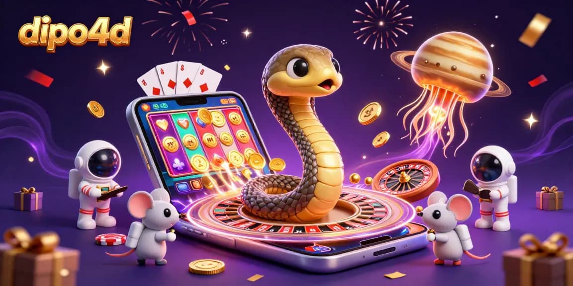Engage in thrilling bets with dipo4d at a cosmic casino featuring a Saturn ring roulette wheel.