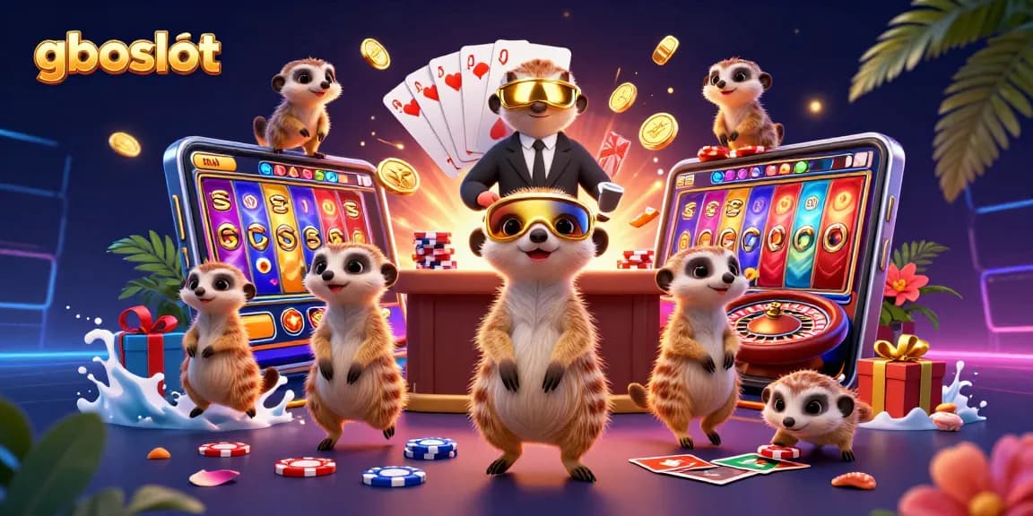 gboslot menghadirkan koloninya, meerkat mengelola kasino dengan dinamis dan penuh warna.