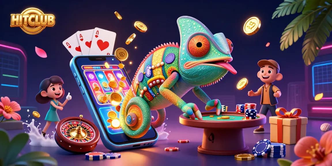 Engage with HITCLUB's dynamic casino offerings through vibrant 3D visuals and games.