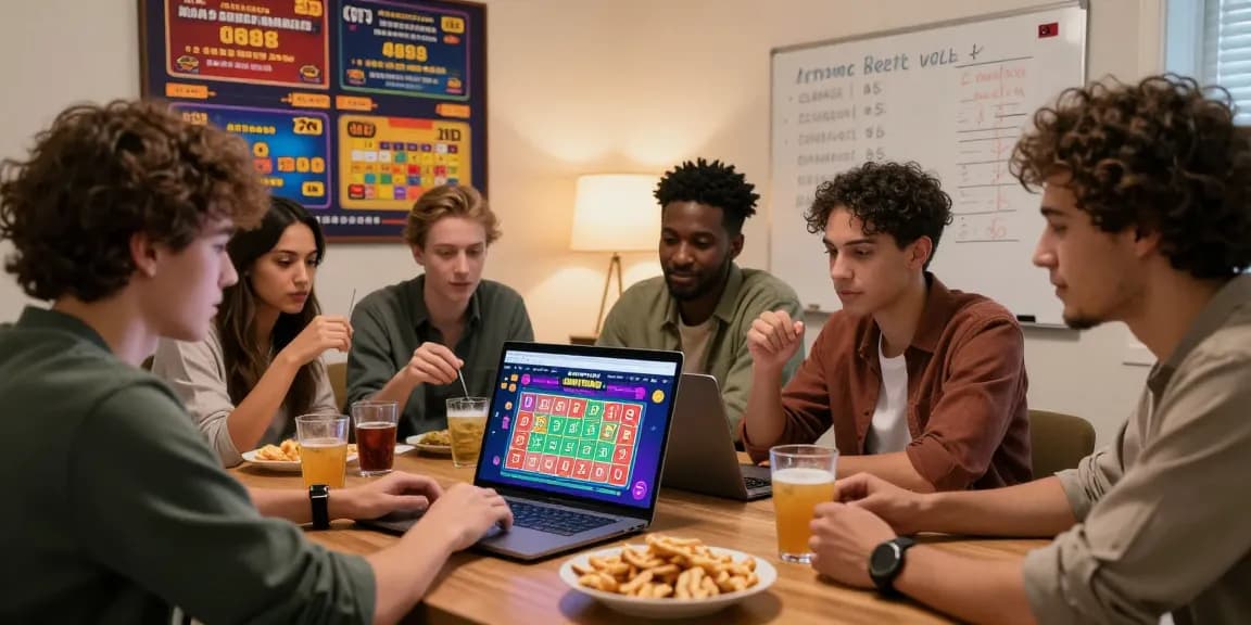 Ratutogel menyajikan suasana taruhan lotere online yang meriah dengan teman-teman yang antusias.