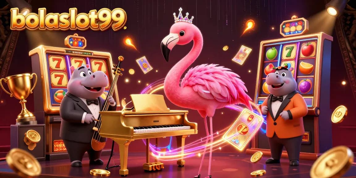 Experience the vibrant world of bolaslot99 at a dynamic casino scene full of excitement and winning opportunities.