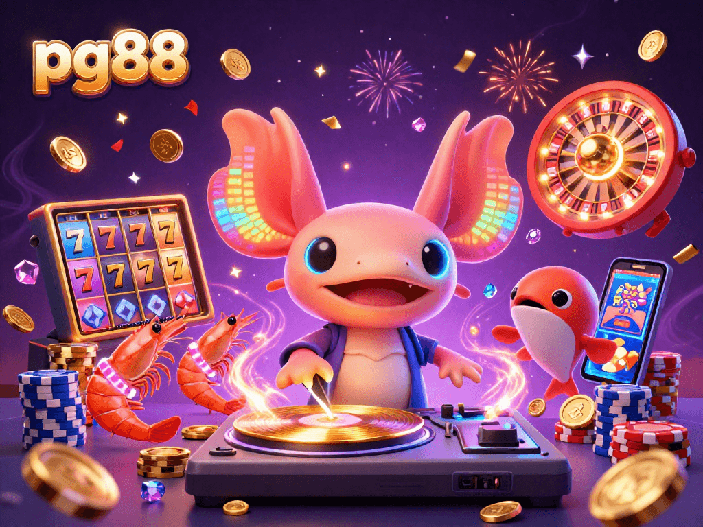 Experience the exciting world of pg88 slots with vibrant characters, golden coins, and jackpot energy.