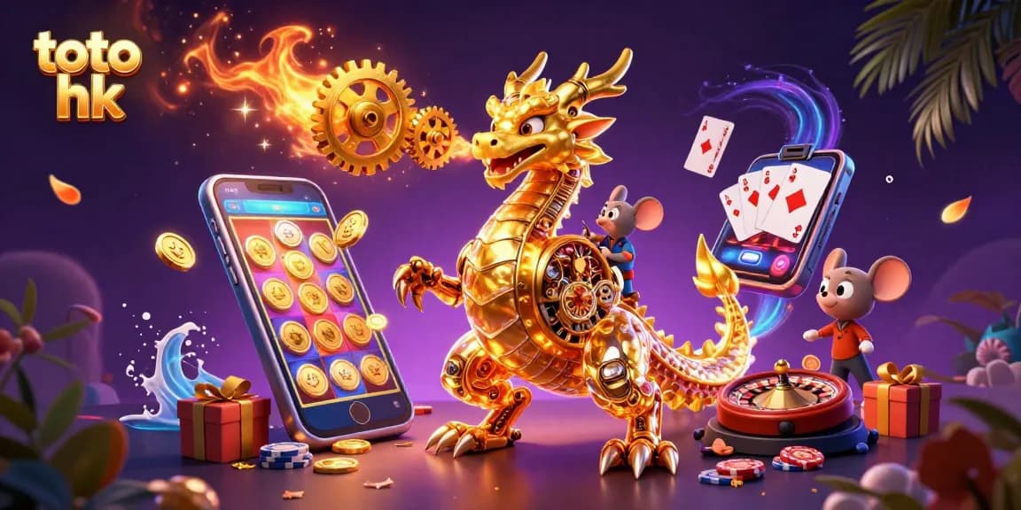 Menangkan permainan slot dengan toto hk melalui 3D dragon yang epic dan elemen kasino.