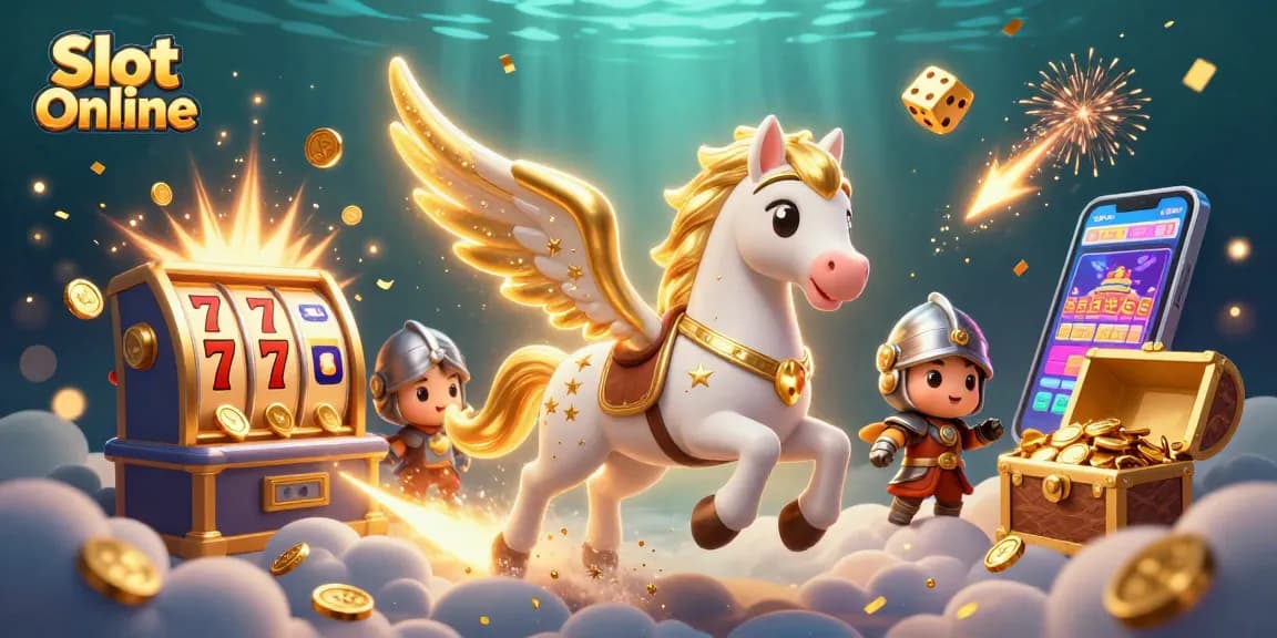Experience thrilling slot games with dynamic elements in this Slot Online illustration.