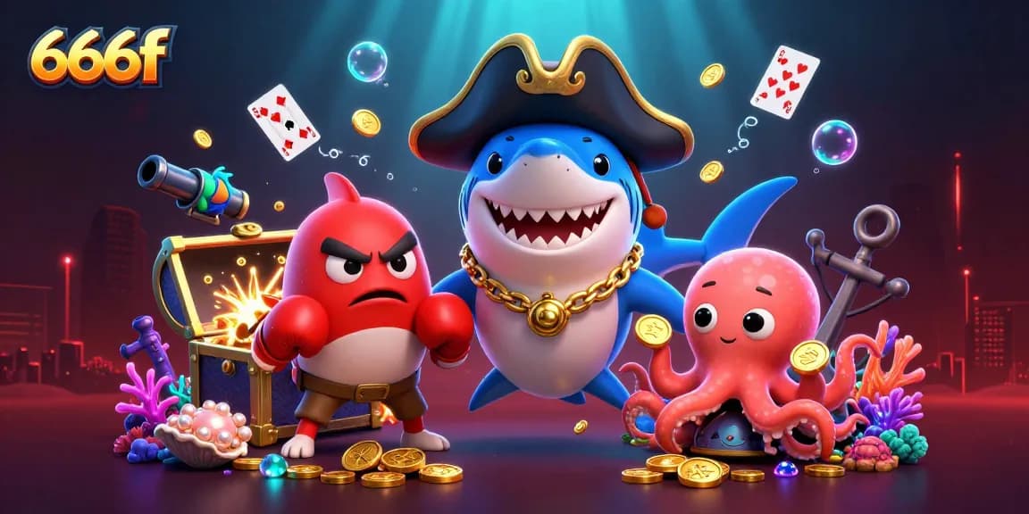 Engage with exciting games and bonuses at 666f, featuring vibrant 3D casino characters.