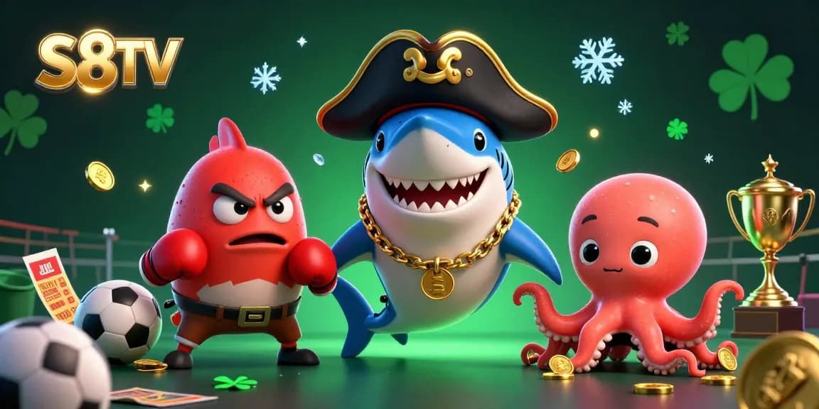 S8TV captivates sports enthusiasts with dynamic betting scenes featuring high-energy characters.