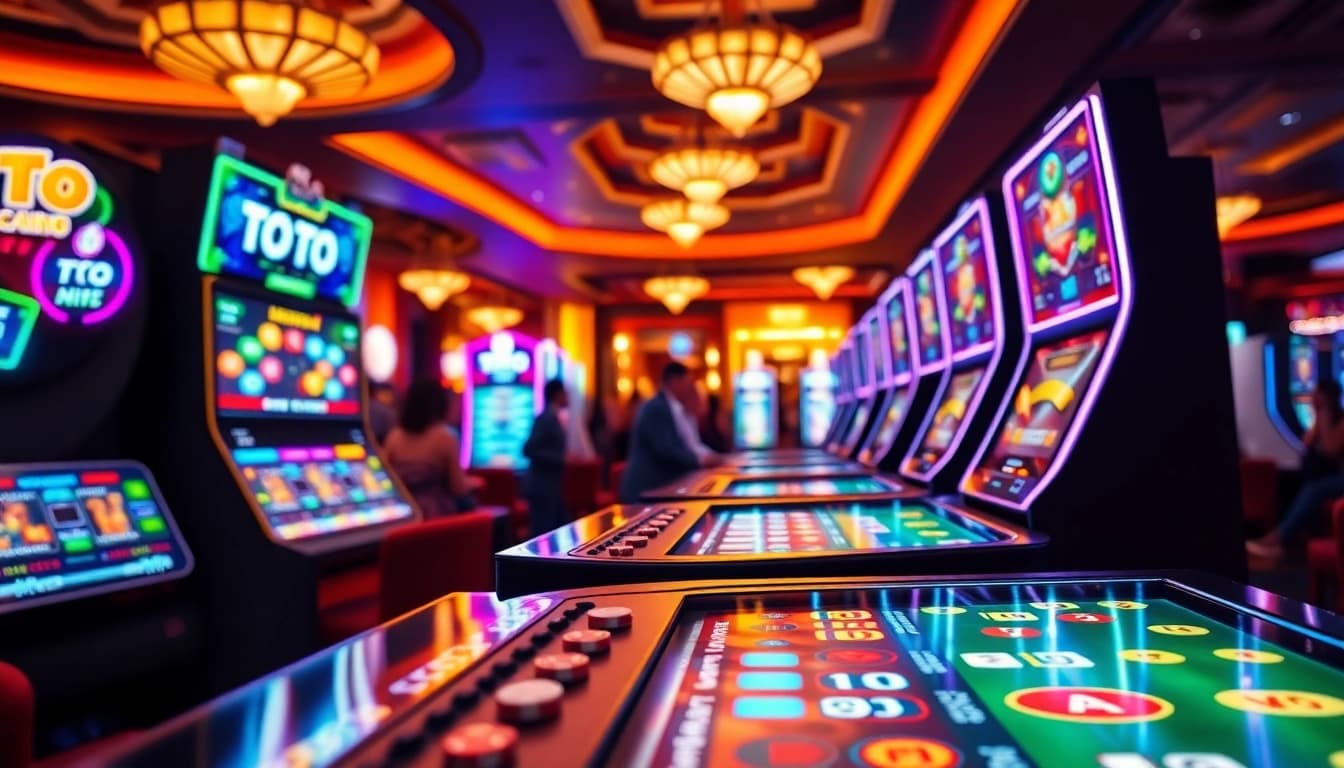 Permainan Toto casino yang menarik di https://uob.edu.so dengan suasana penuh semangat dan warna-warni.