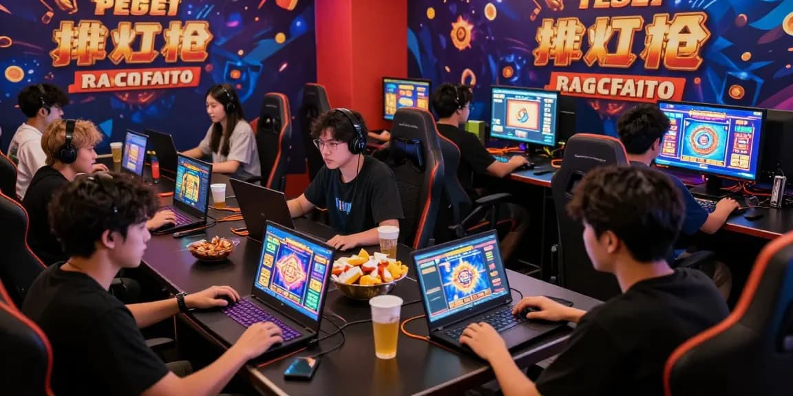Exciting scene of players enjoying online slots and togel at tempototo daftar, showcasing vibrant gaming atmosphere and community.