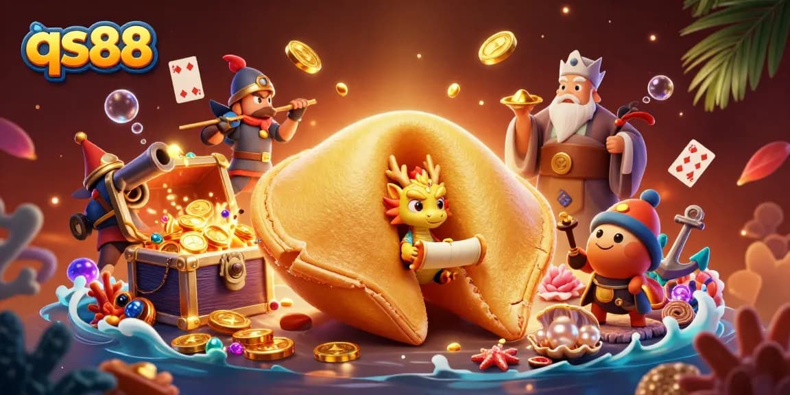 Win big with qs88 as a golden fortune cookie, enchanted creatures, and treasures abound!