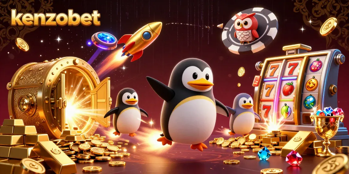 Rasakan sensasi bermain di kenzobet bersama penguin emas yang terbang menuju stasiun kasino