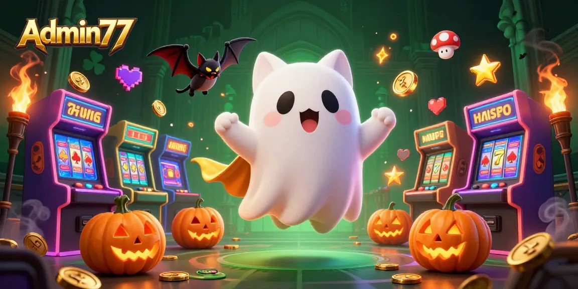 Experience thrilling gameplay with Admin77's ghostly adventures in a haunted casino.
