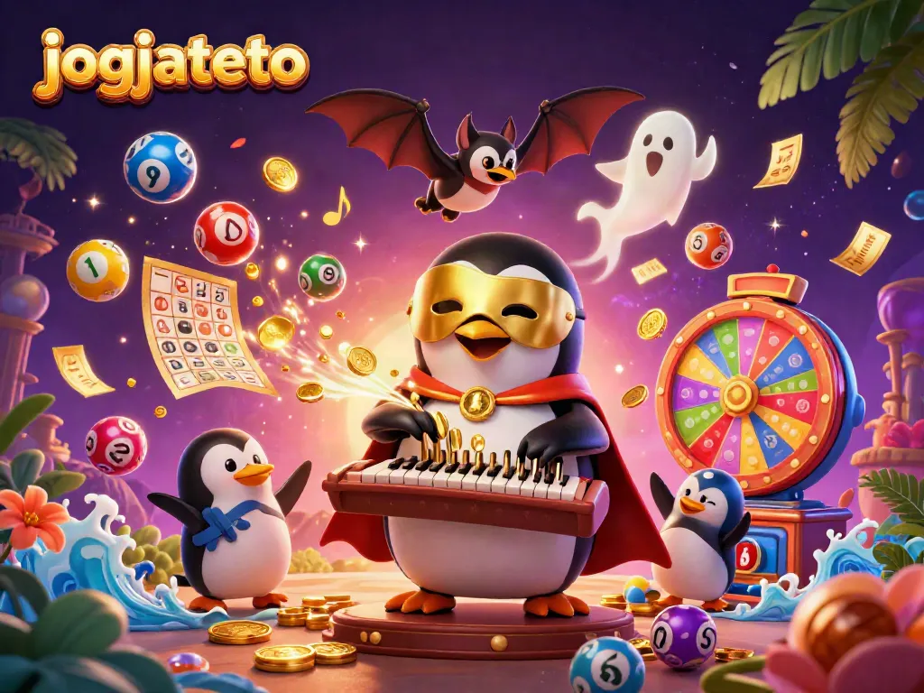 Experience the thrill of jogjatoto with a vibrant scene featuring dynamic casino elements.