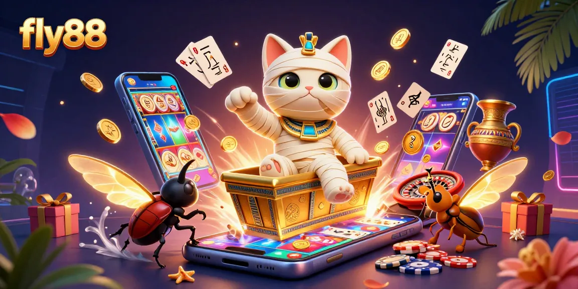 Experience thrilling gaming adventures with fly88, featuring dynamic casino elements.