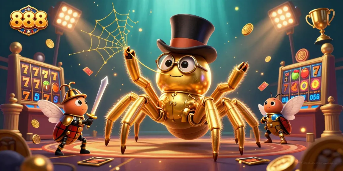 Experience exhilarating gameplay with 888 slot reels and captivating characters in this vibrant casino scene.