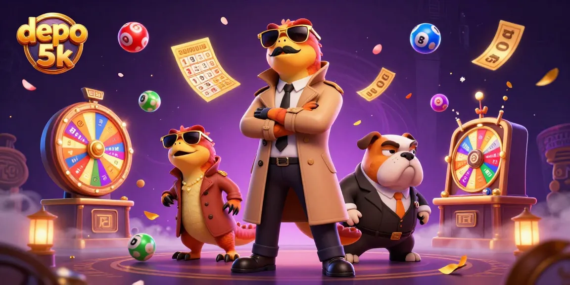 Engage in thrilling gameplay with depo 5k as cartoon raptors outsmart a bouncer at a vibrant casino.