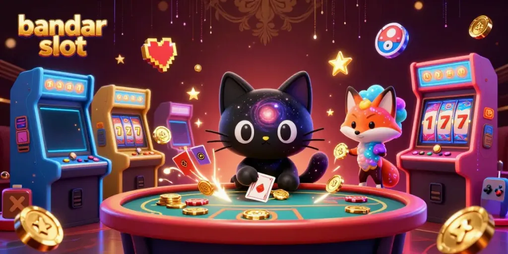 Menangkan chip emas di bandar slot dengan kucing hitam galaksi dan rubah nebula