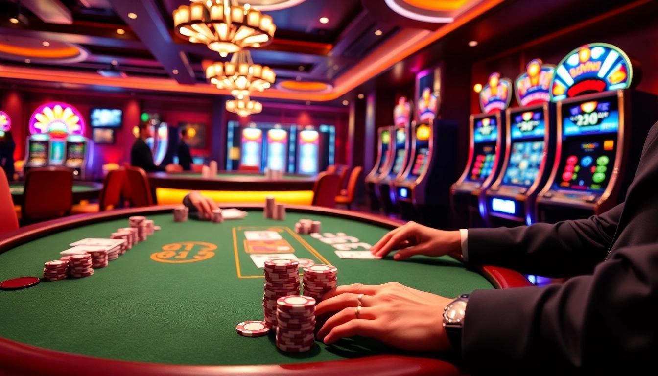 Experience thrilling gameplay with 32Win as players engage at vibrant casino tables.