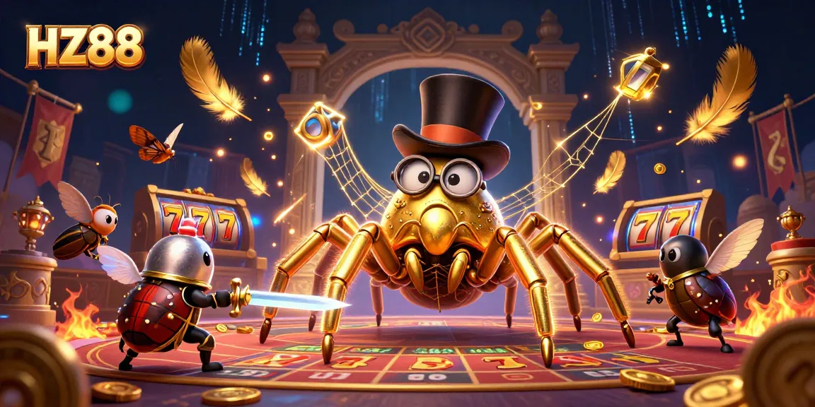 Engage in epic HZ88 casino adventures with thrilling gameplay, golden coins, and dynamic characters.