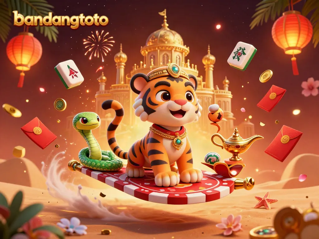 Engage in fun gaming experiences at bandungtoto while enjoying vibrant festivities in a magical, casino-themed design.