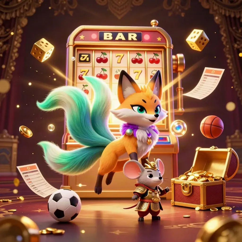Rubah roh berekor sembilan, tikus samurai emas, bola basket, dan mesin slot meledak mewah