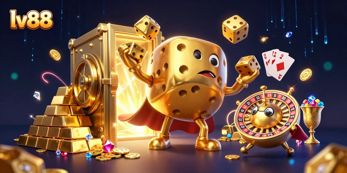 Experience big wins with lv88’s dynamic gaming adventures featuring golden dice and treasures!