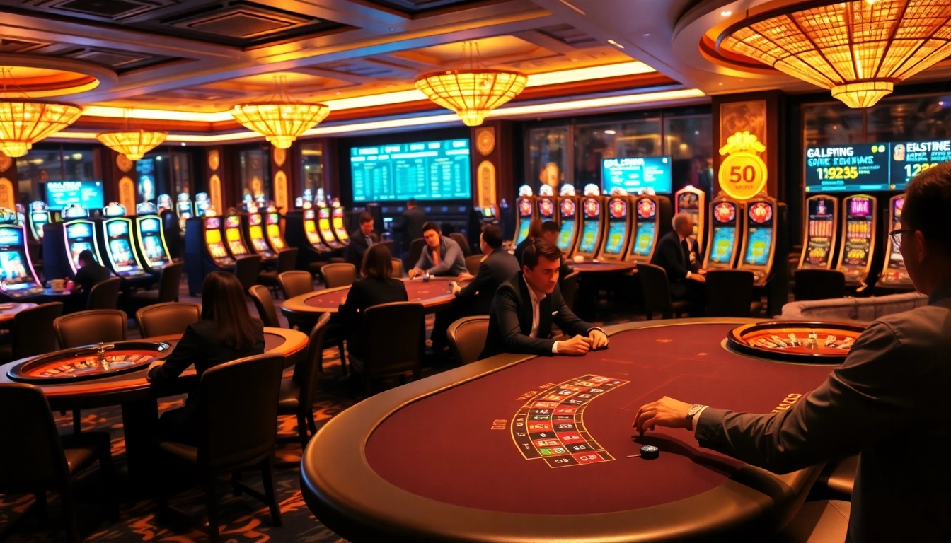 Experience thrilling gaming at https://tt88.to/ with vibrant casino tables, excited players, and high-stakes betting action.