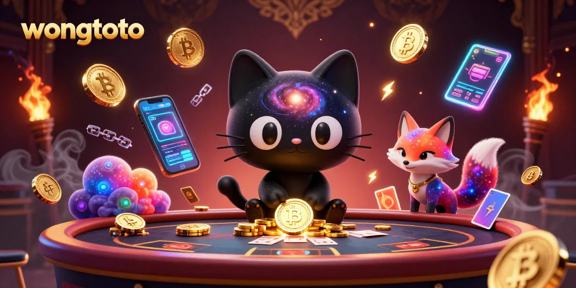 Engage in winning strategies at wongtoto with a vibrant cosmic casino scene featuring unique characters.