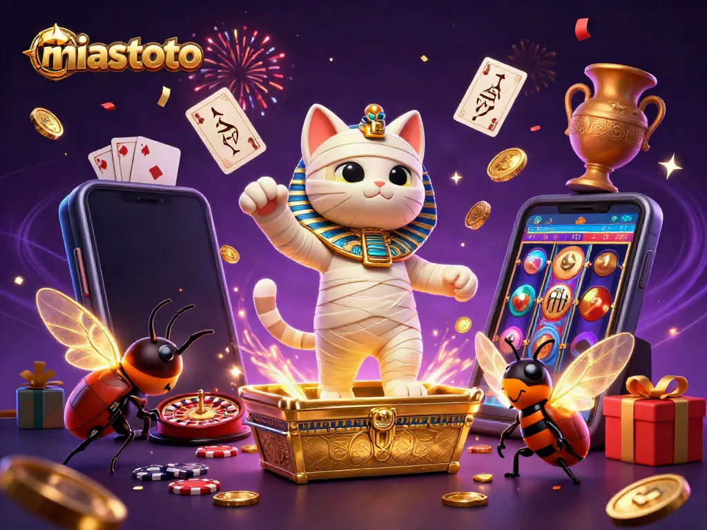 Rasakan keseruan bermain slot niastoto dengan kucing mummy 3D yang penuh aksi.