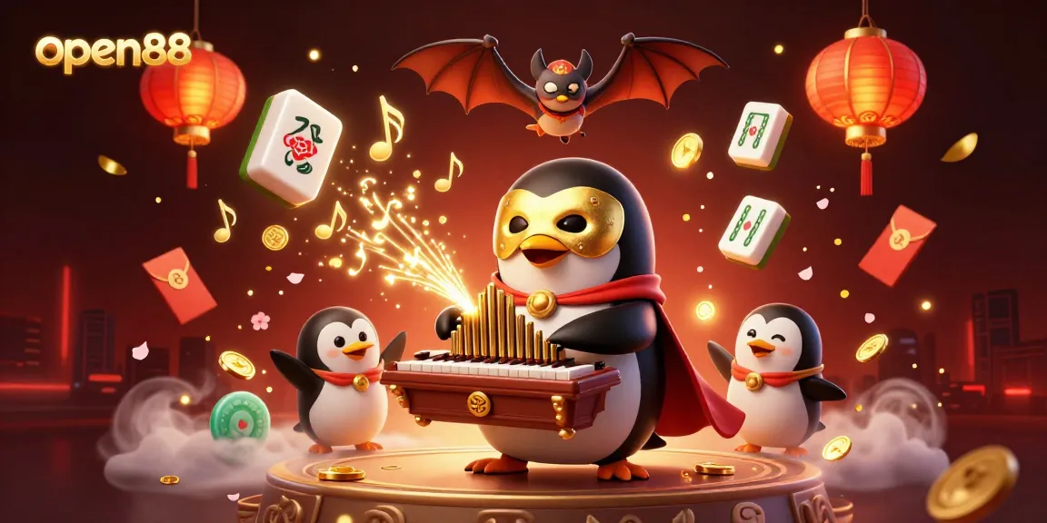 Experience the excitement of open88 with vibrant 3D casino elements and characters in action.