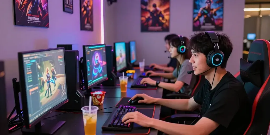 Pengalaman bermain judi online dengan dewitogel di ruang permainan modern.
