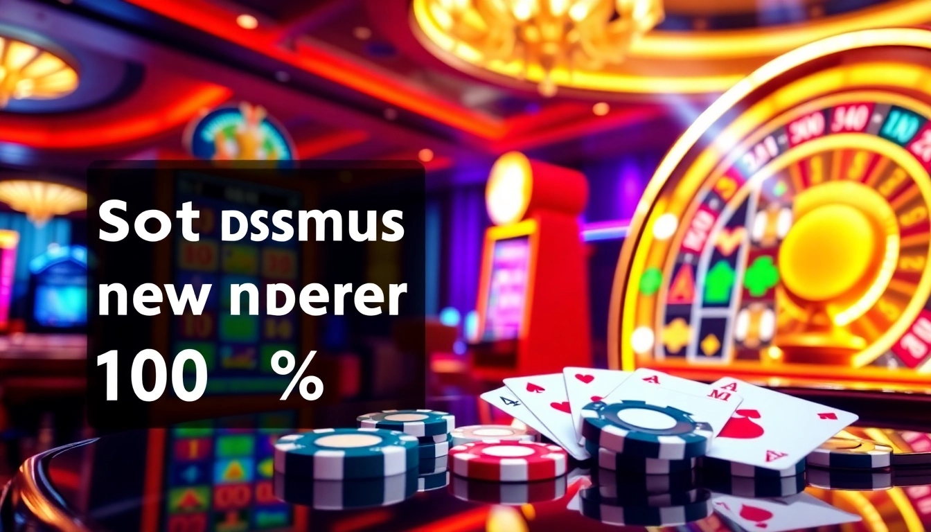 Experience the thrill of gambling with the slot bonus new member 100% at a vibrant casino scene.