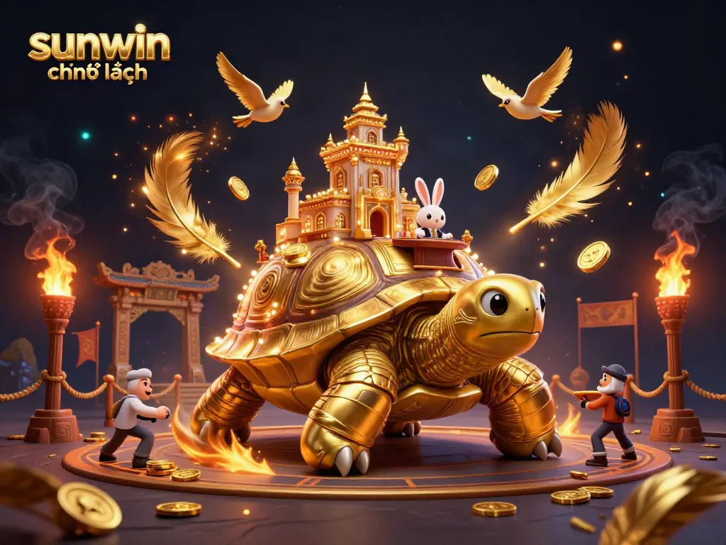 Experience the excitement of sunwin chính hãng with a gamified casino environment featuring animated characters and dramatic elements.