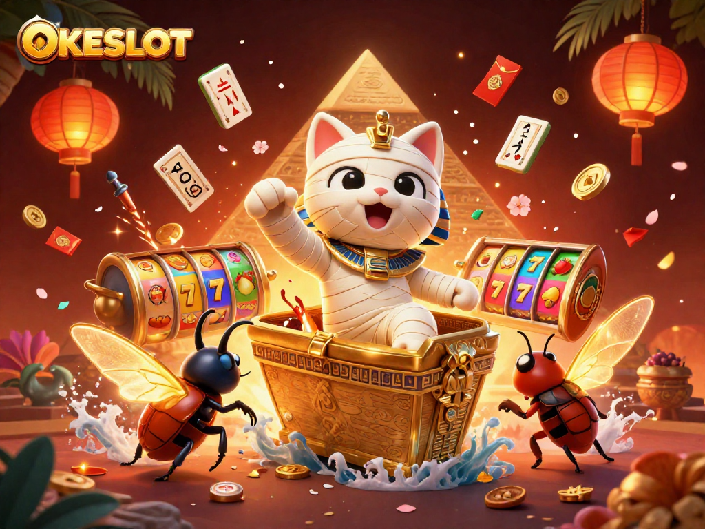 OKESLOT mempersembahkan petualangan slot dengan karakter unik dan suasana kasino yang menawan.