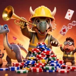 Join the excitement at 39bet with dynamic gaming scenes featuring poker chips and celebration.
