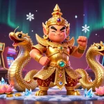 Experience thrilling gameplay at 789win with vibrant slot machines and guardian figures.