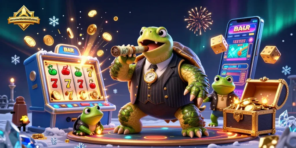 Sacramentobathtubrefinishing showcases a bustling casino with cartoon characters and vibrant gaming symbols, creating excitement.