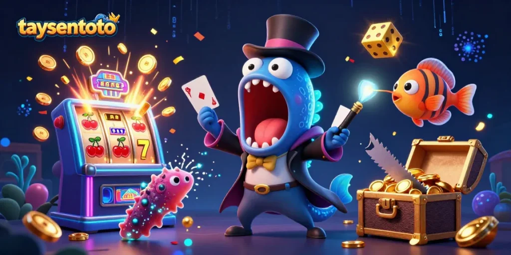 Taysentoto menghadirkan keseruan bermain slot dengan jackpot mengagumkan dan karakter laut yang unik.