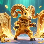 Masuk ke dunia perjudian dengan suntik4d login yang menampilkan domba emas besar dan harta berkilauan.