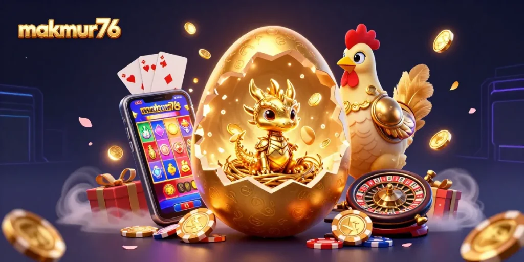 Experience winning excitement with makmur76’s vibrant dragon and casino elements bursting with energy.
