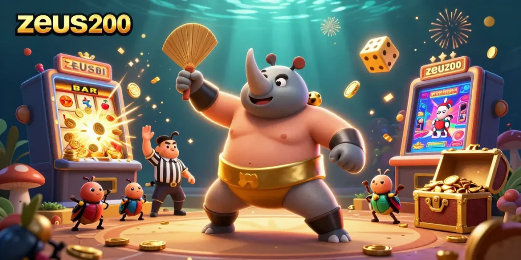 zeus200 menampilkan kejuaraan sumo kelek di kasino dengan koin terbang