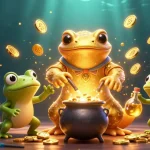 Experience sports betting excitement with agen judi bola in a vibrant 3D illustration featuring a mystical alchemist.