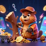 Spin to win with tr88 com - vibrant 3D casino illustration full of gold coins and crypto elements.