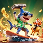 Experience the excitement at uu88 com with a dynamic 3D casino illustration featuring vibrant characters and gambling elements.