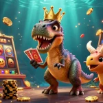 Engage in thrilling slots at Trang F168 chính thức, where T-Rex stacks chips amidst glowing jackpots.